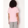 GYS Bamboo Viscose Cooling Pajama Tops for Women Short Sleeve Sleep T-Shirt(Pink)