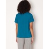 GYS Bamboo Viscose Cooling Pajama Tops for Women Short Sleeve Sleep T-Shirt(Teal Blue)