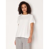 GYS Bamboo Viscose Cooling Pajama Tops for Women Short Sleeve Sleep T-Shirt(White)