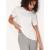 GYS Bamboo Viscose Cooling Pajama Tops for Women Short Sleeve Sleep T-Shirt(White)