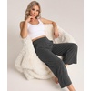 GYS Bamboo Viscose Women’s Capri Pajama Pants, Dark Grey, XX-Large Plus