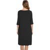 GYS Bamboo Viscose Women’s Nightgowns, Lightweight Ultra-Soft Sleep Dress(Black)