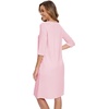 GYS Bamboo Viscose Women’s Nightgowns, Lightweight Ultra-Soft Sleep Dress(Pink)