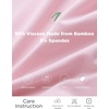 GYS Bamboo Viscose Women’s Nightgowns, Lightweight Ultra-Soft Sleep Dress(Pink)