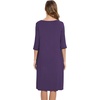 GYS Bamboo Viscose Women’s Nightgowns, Lightweight Ultra-Soft Sleep Dress(Purple)