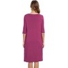 GYS Bamboo Viscose Women’s Nightgowns, Lightweight Ultra-Soft Sleep Dress(Purplish Red)