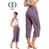 GYS Bamboo Viscose Women’s Pajama Pants, Ultra-Soft Capris with Pockets(Lilac Gray 5)