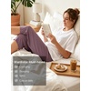 GYS Bamboo Viscose Women’s Pajama Pants, Ultra-Soft Capris with Pockets(Lilac Gray 5)