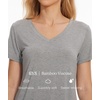 GYS Bamboo Viscose Women’s Pajama Tops, Lightweight Cooling Basic T-Shirt(Heather Grey)