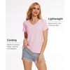 GYS Bamboo Viscose Women’s Pajama Tops, Lightweight Cooling Basic T-Shirt(Pink)