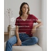 GYS Bamboo Viscose Women’s Pajama Tops, Lightweight Cooling Basic T-Shirt(Wine)