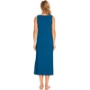 GYS Cooling Bamboo Viscose Long Nightgowns for Women(Teal Blue)