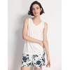 GYS Cooling Bamboo Viscose Pajamas for Women(Blue Rose)