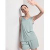 GYS Cooling Bamboo Viscose Pajamas for Women(Light Greyish Green)