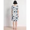 GYS Women’s Cooling Bamboo Viscose Nightgowns(Blue Rose)
