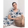 GYS Women’s Cooling Bamboo Viscose Nightgowns(Blue Rose)