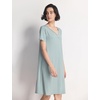 GYS Women’s Cooling Bamboo Viscose Nightgowns(Light Greyish Green)