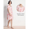 GYS Women’s Cooling Bamboo Viscose Nightgowns(Peony)