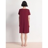 GYS Women’s Cooling Bamboo Viscose Nightgowns(Wine Red)