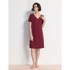 GYS Women’s Cooling Bamboo Viscose Nightgowns(Wine Red)