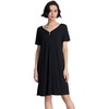 GYS Women’s Cooling Bamboo Viscose Nightgowns(Black)