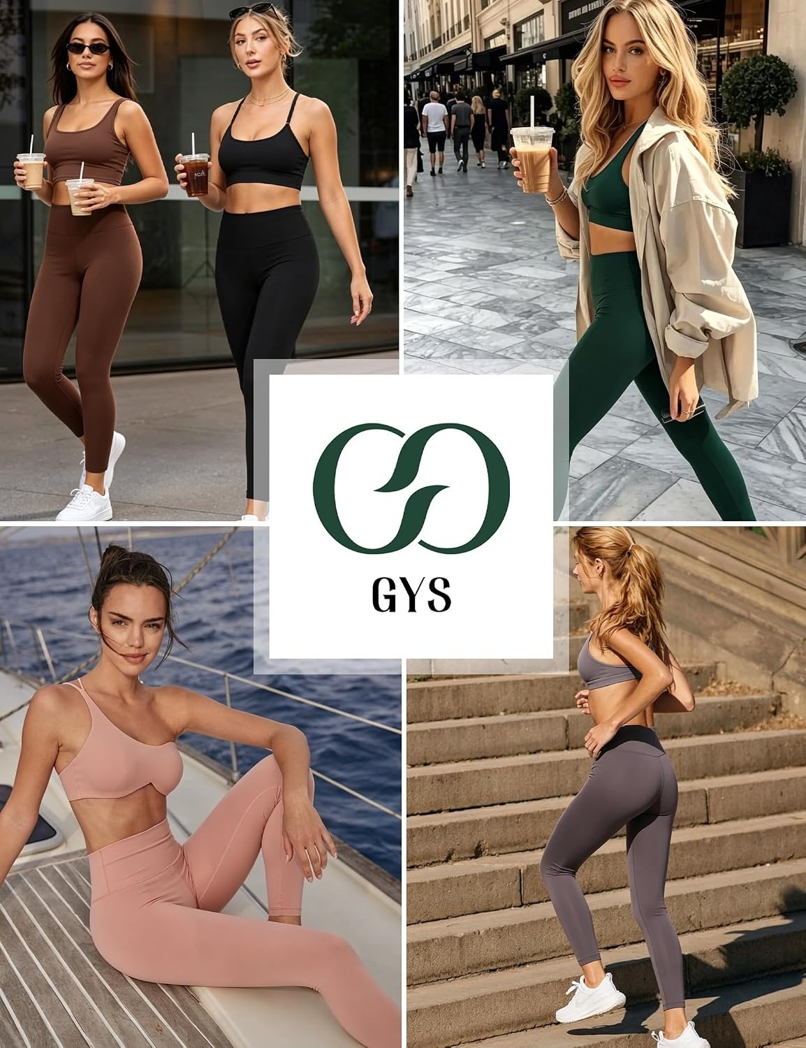 image:imageGYS Bamboo Viscose Leggings for Women UltraSoft Yoga PantsBlack