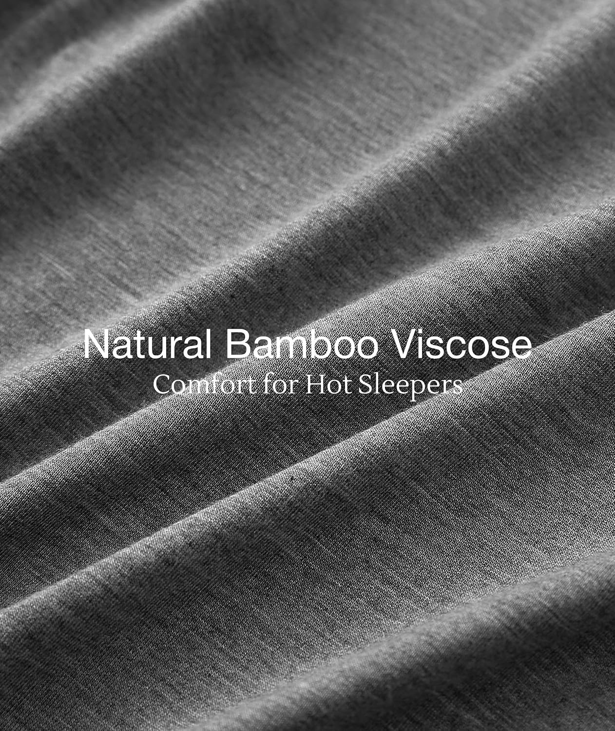 image:imageGYS Bamboo Viscose Nightgowns for Women Soft Long Sleeve VNeck Night ShirtDark Heather Grey