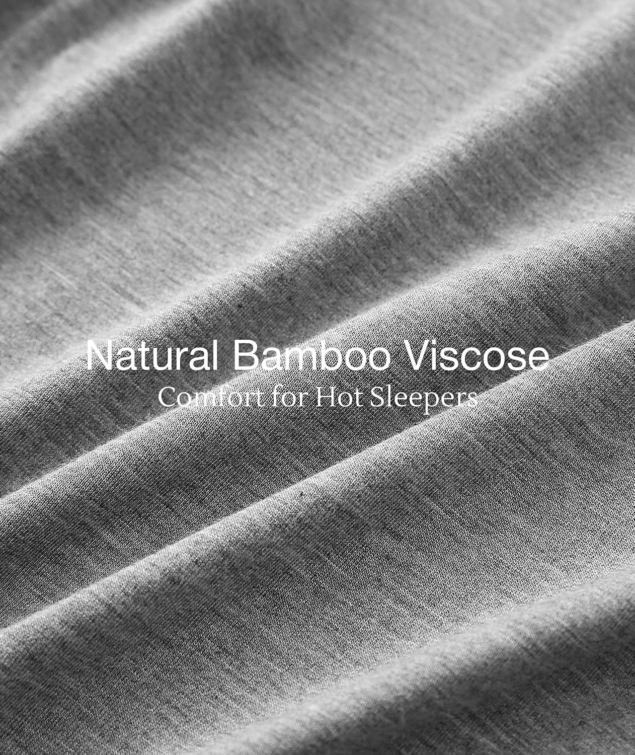 image:imageGYS Bamboo Viscose Nightgowns for Women Soft Long Sleeve VNeck Night ShirtHeather Grey