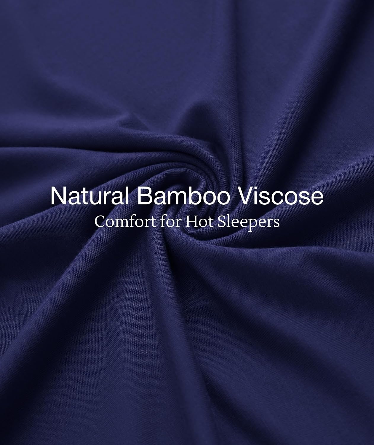 image:imageGYS Bamboo Viscose Nightgowns for Women Soft Long Sleeve VNeck Night ShirtNavy