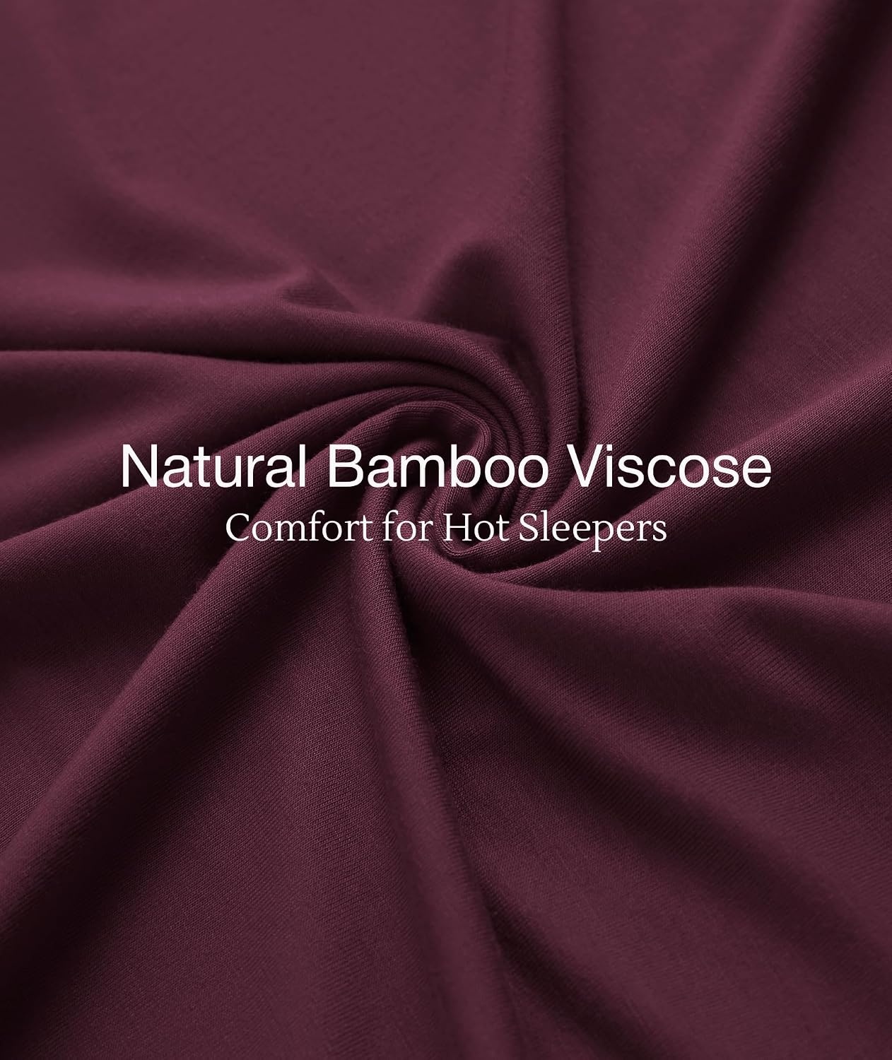 image:imageGYS Bamboo Viscose Nightgowns for Women Soft Long Sleeve VNeck Night ShirtPrune Purple