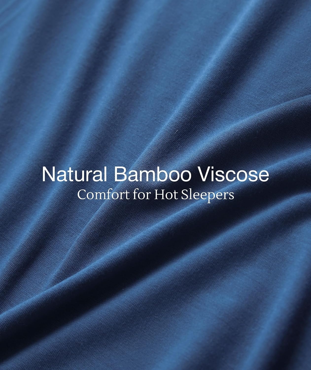 image:imageGYS Bamboo Viscose Nightgowns for Women Soft Long Sleeve VNeck Night ShirtPrussian Blue