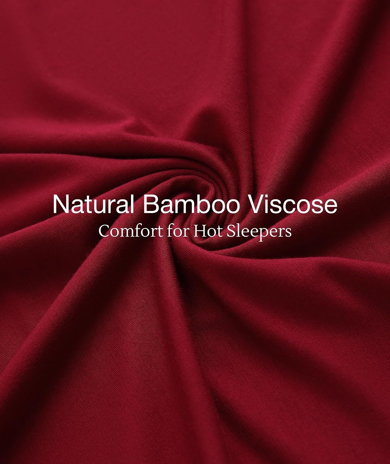 image:imageGYS Bamboo Viscose Nightgowns for Women Soft Long Sleeve VNeck Night ShirtWine
