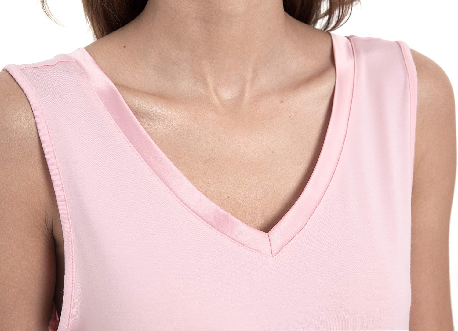 image:imageGYS Cooling Bamboo Viscose Sleeveless Nightgowns for WomenPink