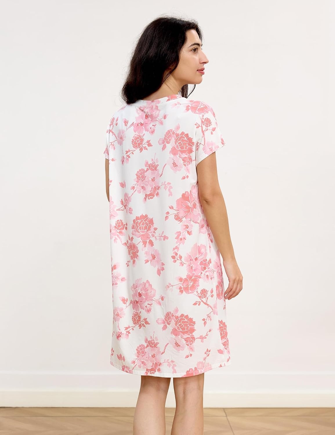 image:imageGYS Womens Bamboo Viscose Cooling NightgownPeony