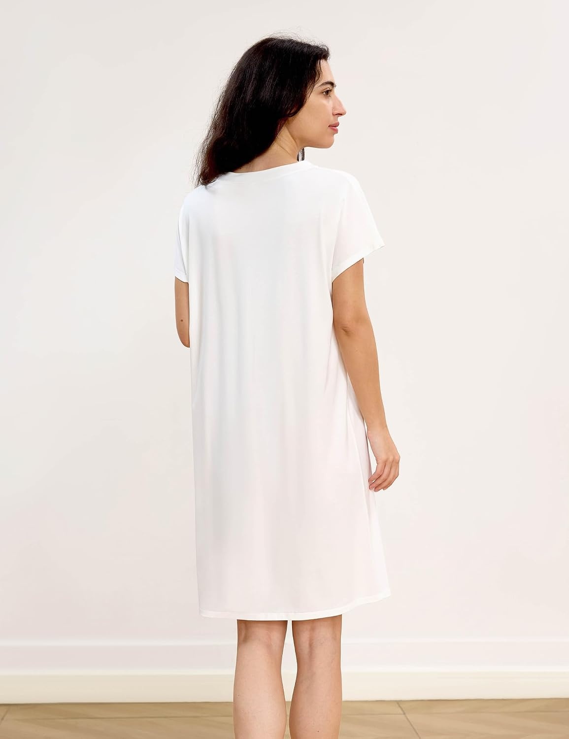 image:imageGYS Womens Bamboo Viscose Cooling NightgownWhite