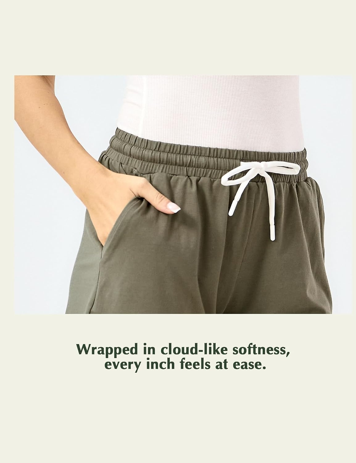 image:imageGYS Womens Bamboo Viscose Lounge Pajama ShortsGreyish Green