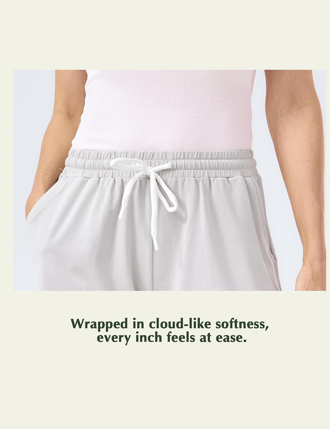 image:imageGYS Womens Bamboo Viscose Lounge Pajama ShortsLight Grey