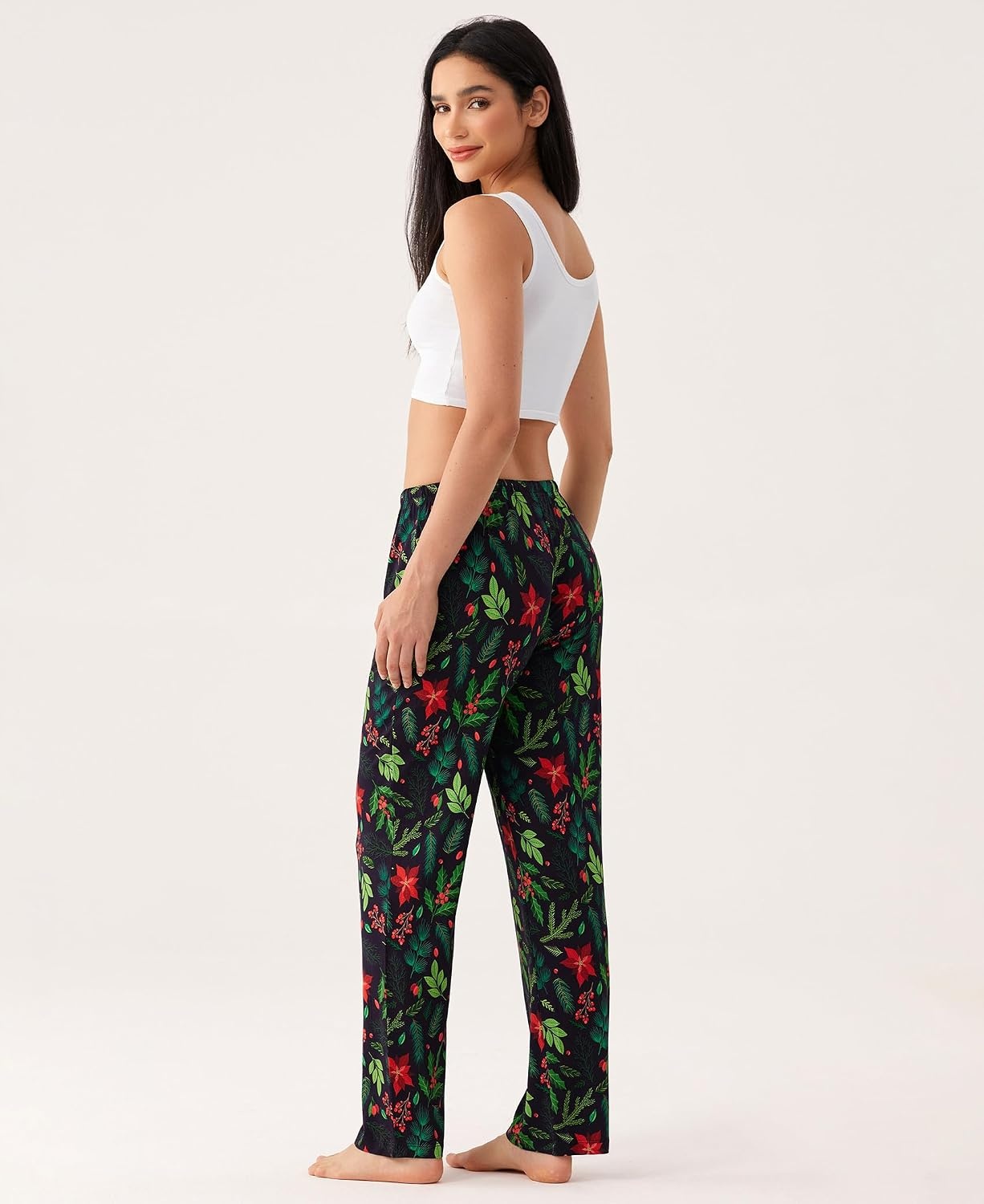 image:imageGYS Womens Bamboo Viscose Pajama Pants Soft Lightweight Lounge BottomsHolly