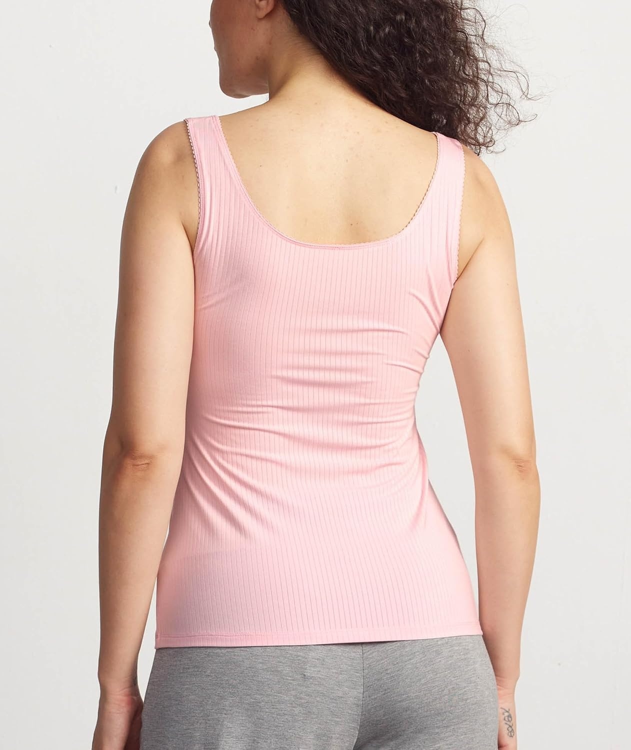 image:imageGYS Womens Bamboo Viscose Ribbed Summer Tank TopsPink