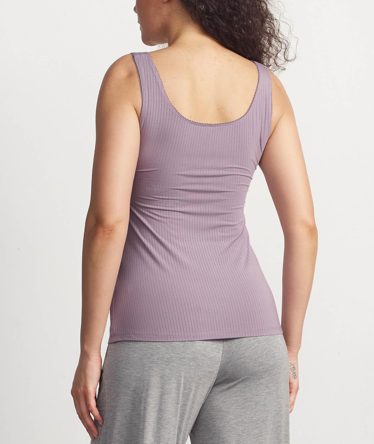 image:imageGYS Womens Bamboo Viscose Ribbed Summer Tank TopsViolet