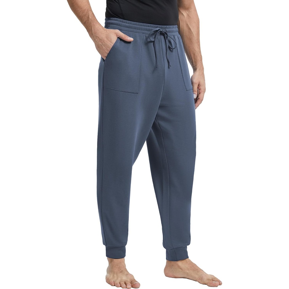 image:imageGYS Mens Modal Cotton Blend Drawstring Joggers with PocketsGrayish Blue