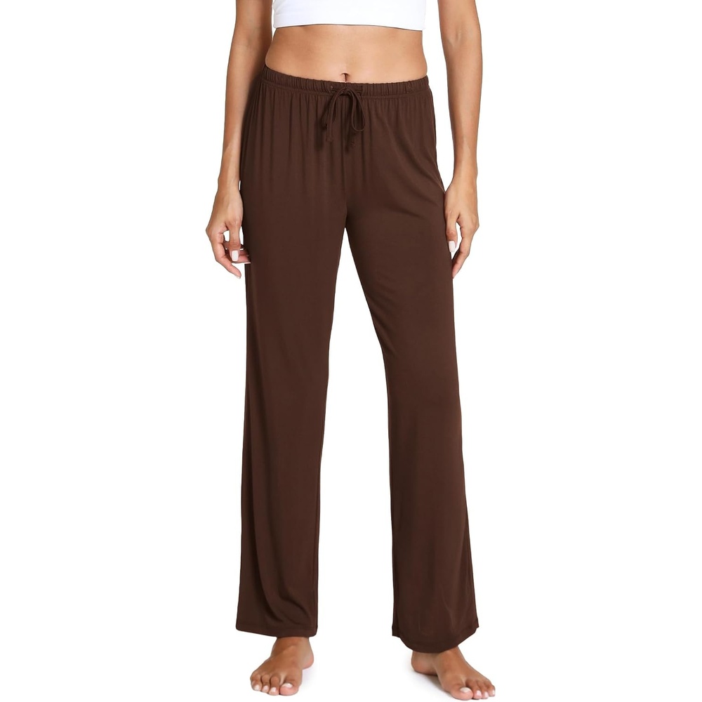 image:imageGYS Womens Bamboo Viscose Pajama Pants Soft Lightweight Lounge BottomsBrown