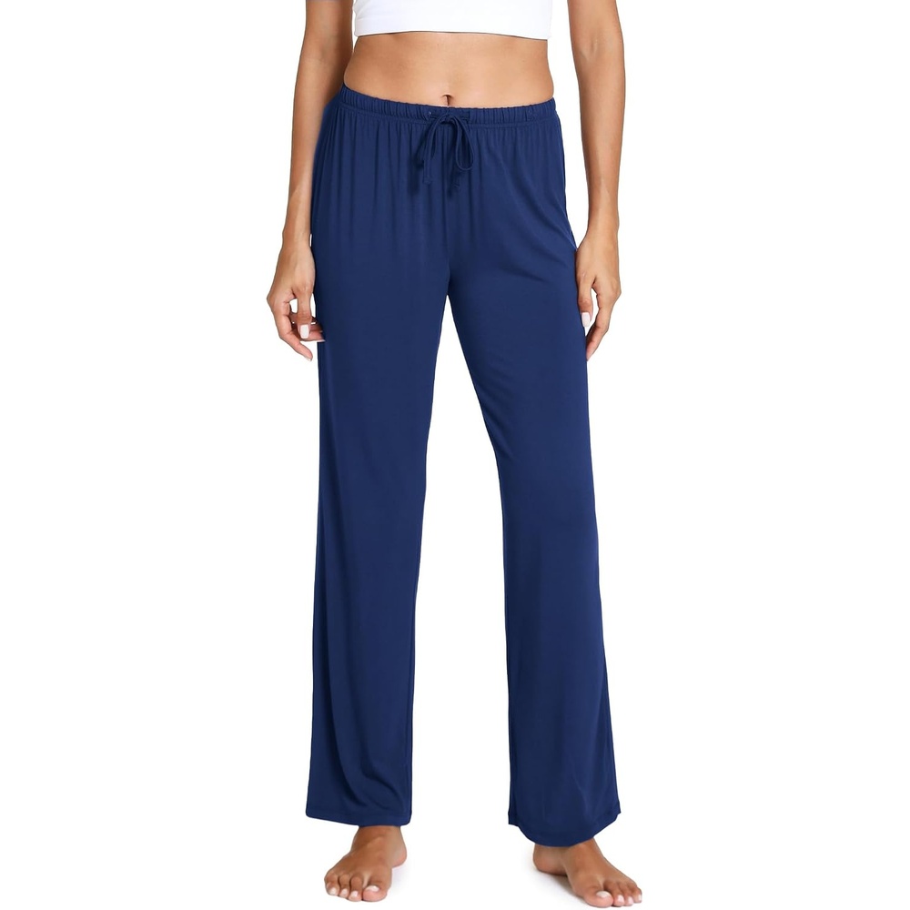 image:imageGYS Womens Bamboo Viscose Pajama Pants Soft Lightweight Lounge BottomsDeep Blue