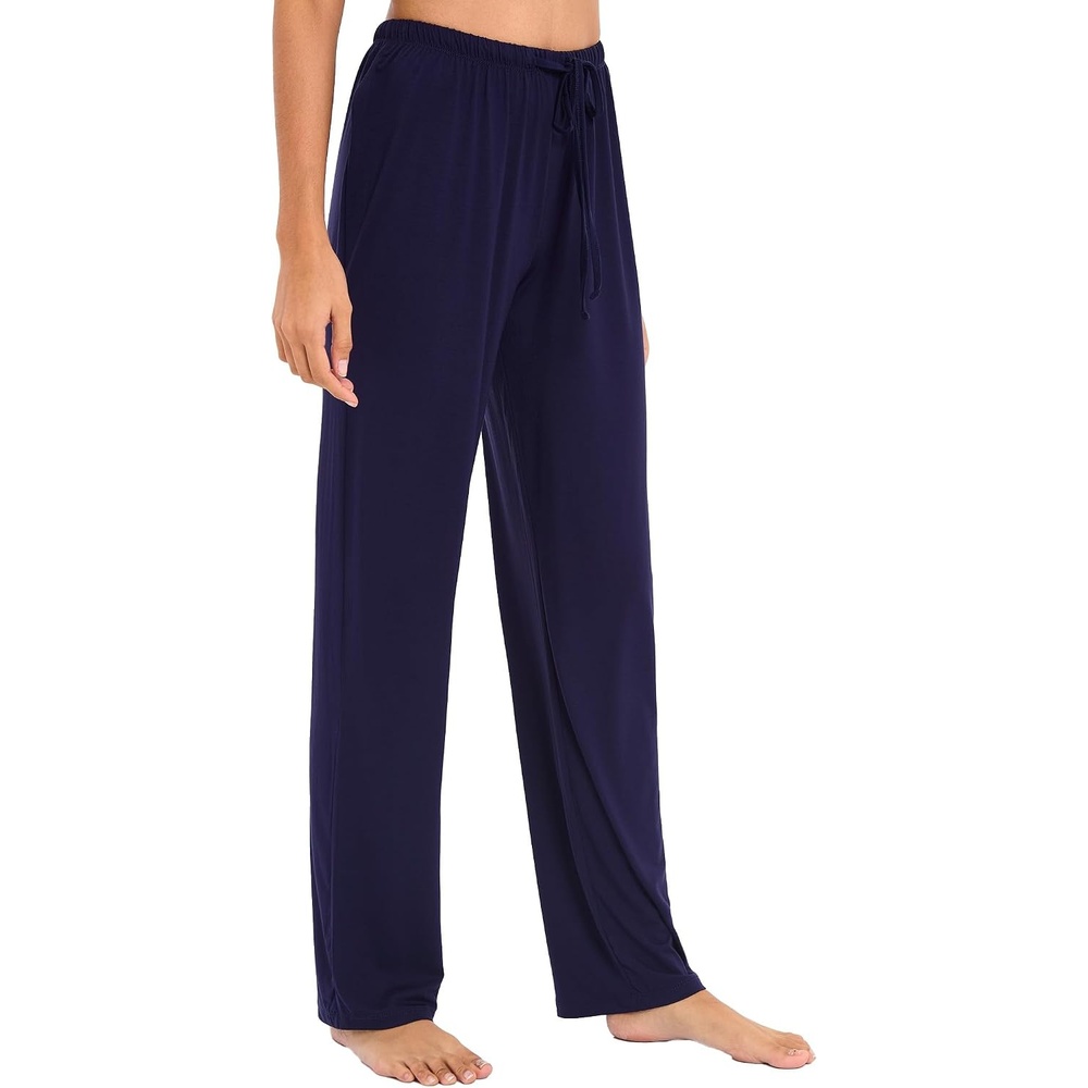 image:imageGYS Womens Bamboo Viscose Pajama Pants Soft Lightweight Lounge BottomsNavy