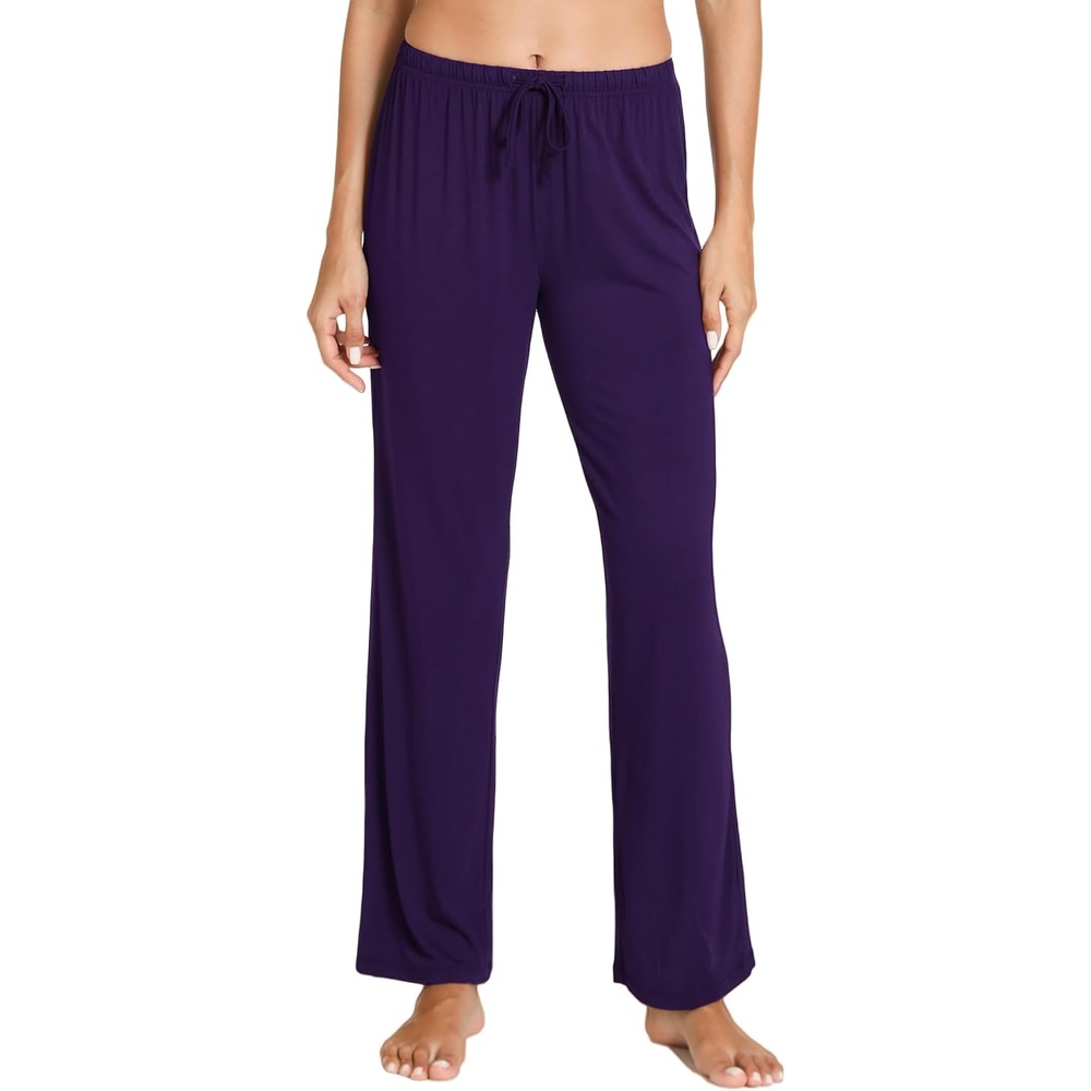 image:imageGYS Womens Bamboo Viscose Pajama Pants Soft Lightweight Lounge BottomsPurple