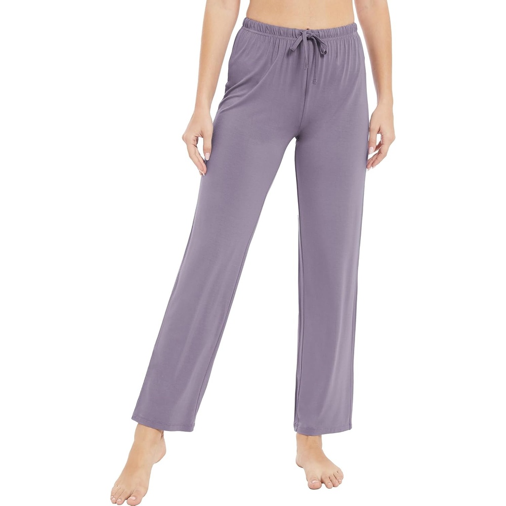 image:imageGYS Womens Bamboo Viscose Pajama Pants Soft Lightweight Lounge BottomsViolet