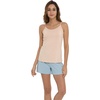 GYS Bamboo Viscose Camisole Tops for Women Undershirt Layering Tank Top(Beige)