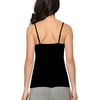 GYS Bamboo Viscose Camisole Tops for Women Undershirt Layering Tank Top(Black)
