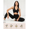GYS Bamboo Viscose Leggings for Women, Ultra-Soft Yoga Pants(Black)