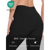 GYS Bamboo Viscose Leggings for Women, Ultra-Soft Yoga Pants(Black)